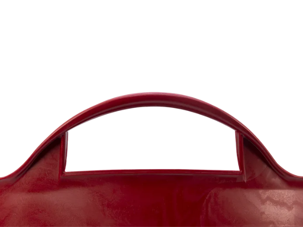 Seau flexible anse plastique rouge