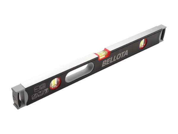 Niveau tubulaire renforcé en aluminium pour travaux de nivellement