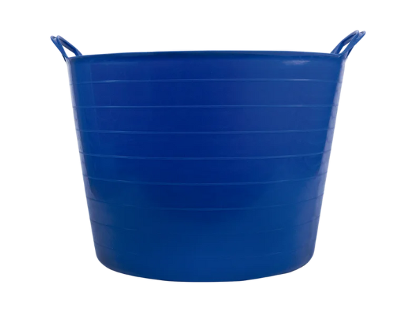 Seau anse plastique usage alimentaire bleu