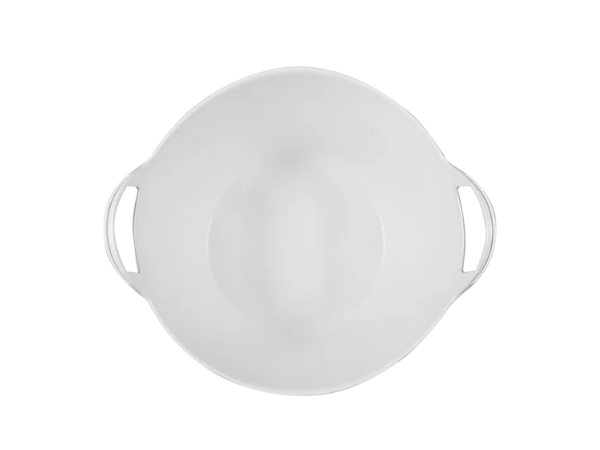 Seau flexible à usage alimentaire blanc