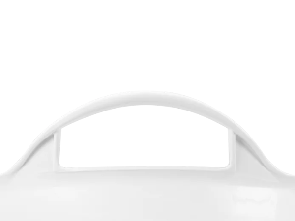 Seau flexible à usage alimentaire blanc