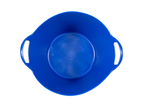 Seau anse plastique usage alimentaire bleu