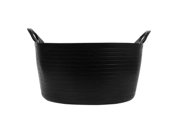 Seau flexible anse plastique noire 30L